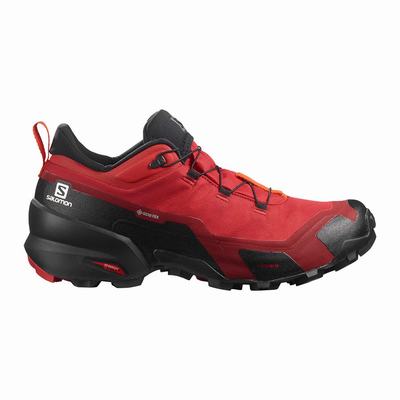 Férfi Salomon CROSS HIKE GORE-TEX Túracipő SA8419530 Fekete/Piros Narancssárga